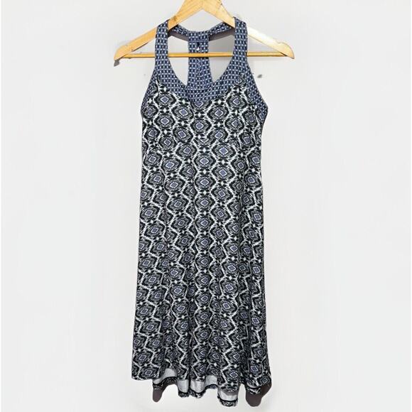 Prana Racerback Midi Dress Women’s Size S Geometric Print Sleeveless - Picture 1 of 8